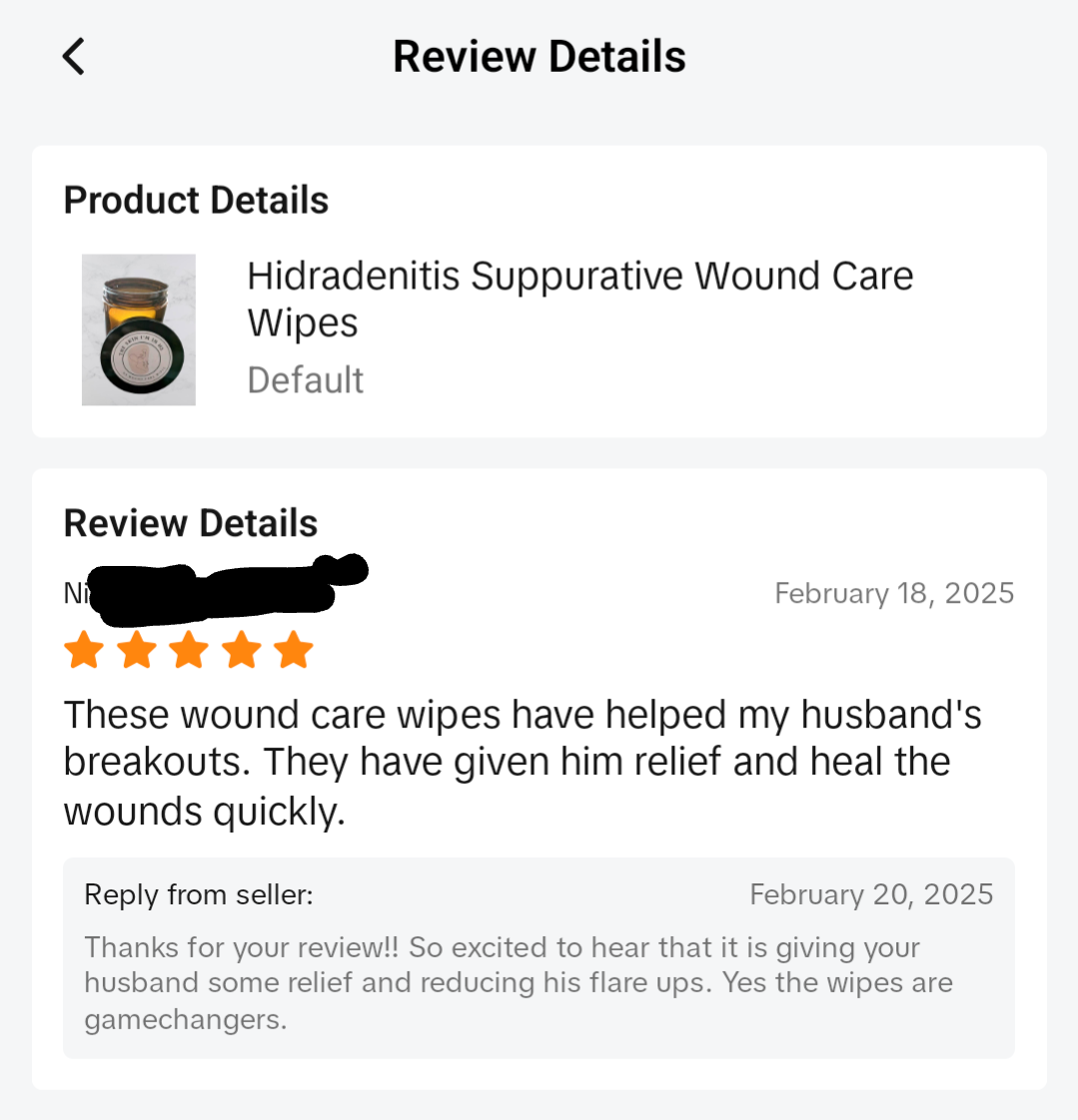Hidradenitis Suppurativa Wound Care Wipes