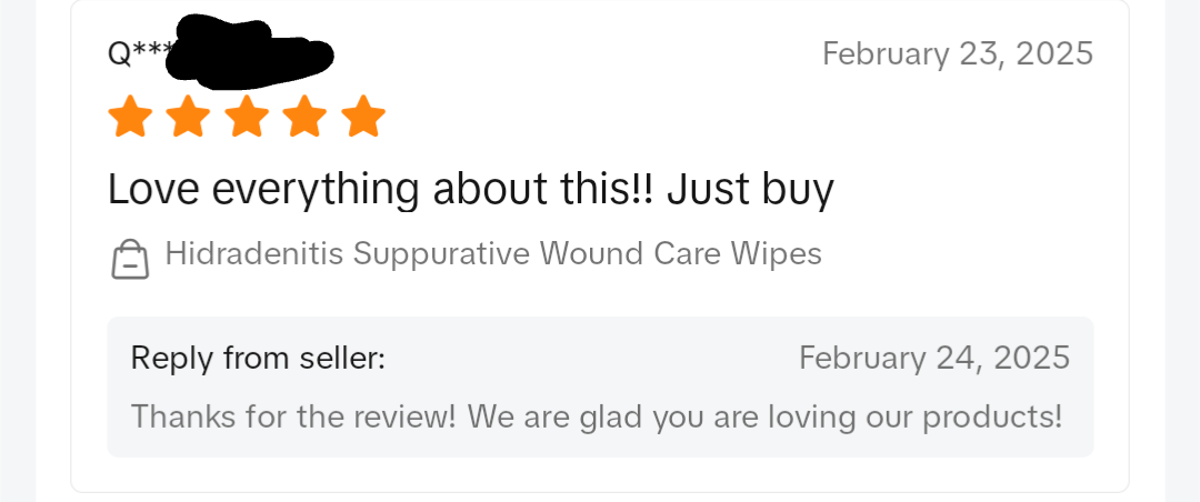 Hidradenitis Suppurativa Wound Care Wipes